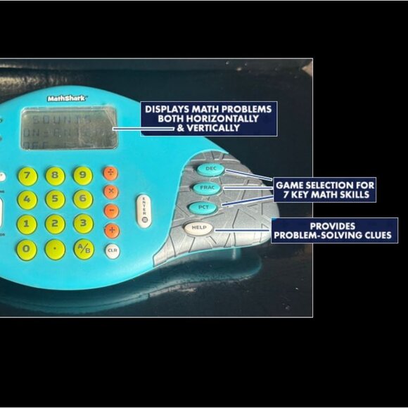 NEW!_MathShark Digital Math Game, Handheld Electronic Math Learning Game, Age 6+ - Picture 8 of 9